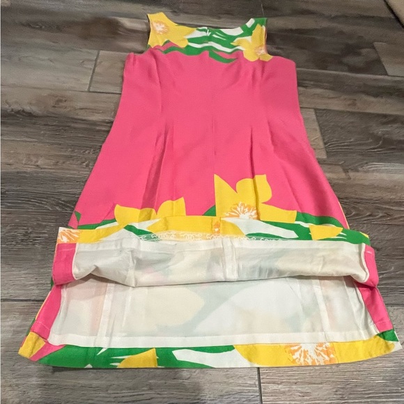 Lilly Pulitzer Pink Floral Shift Dress Women's Sleeveless Size 0 - Picture 2 of 12